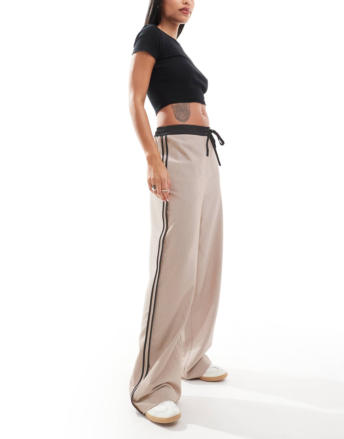 Contrast Panel Trousers