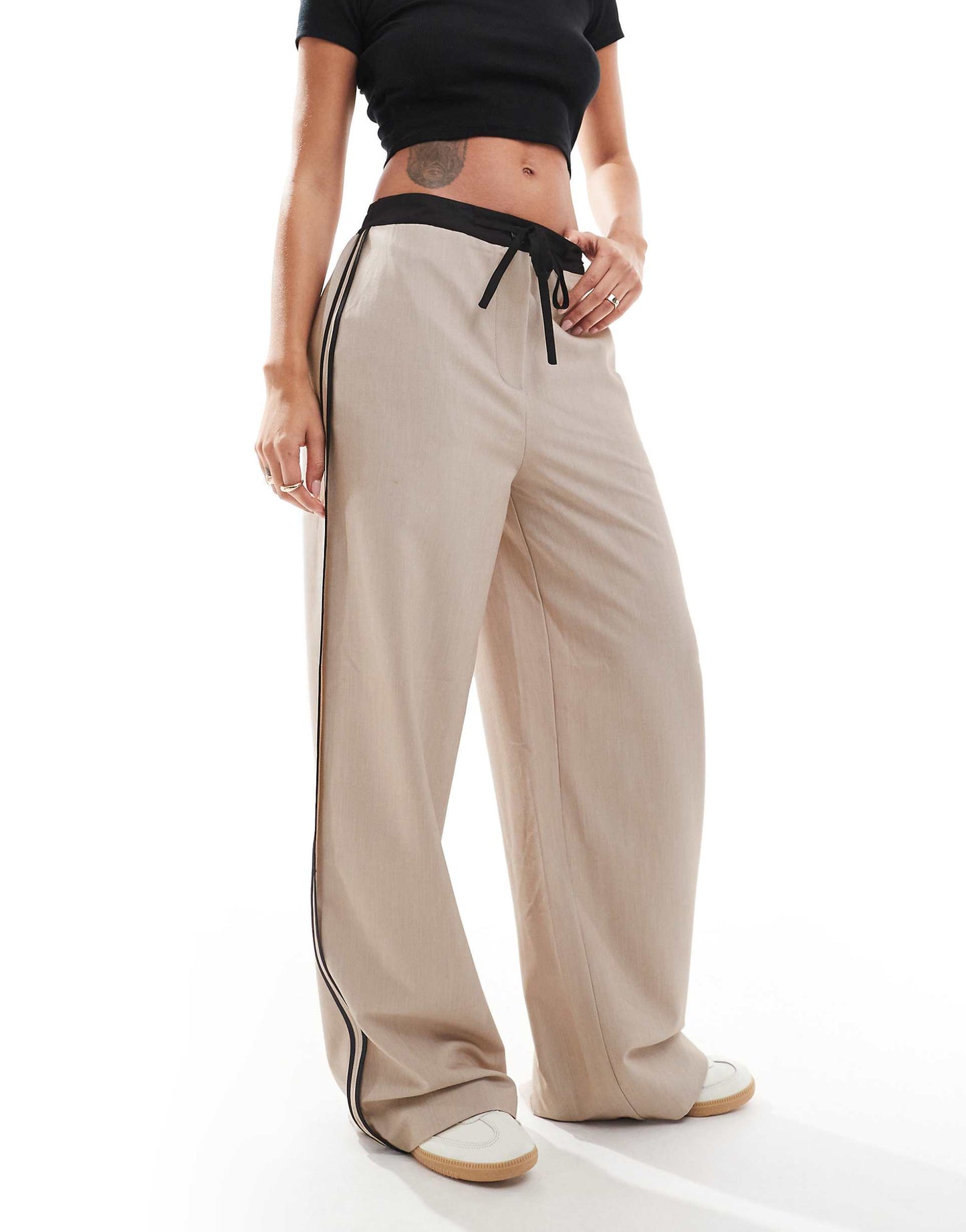 Contrast Panel Trousers