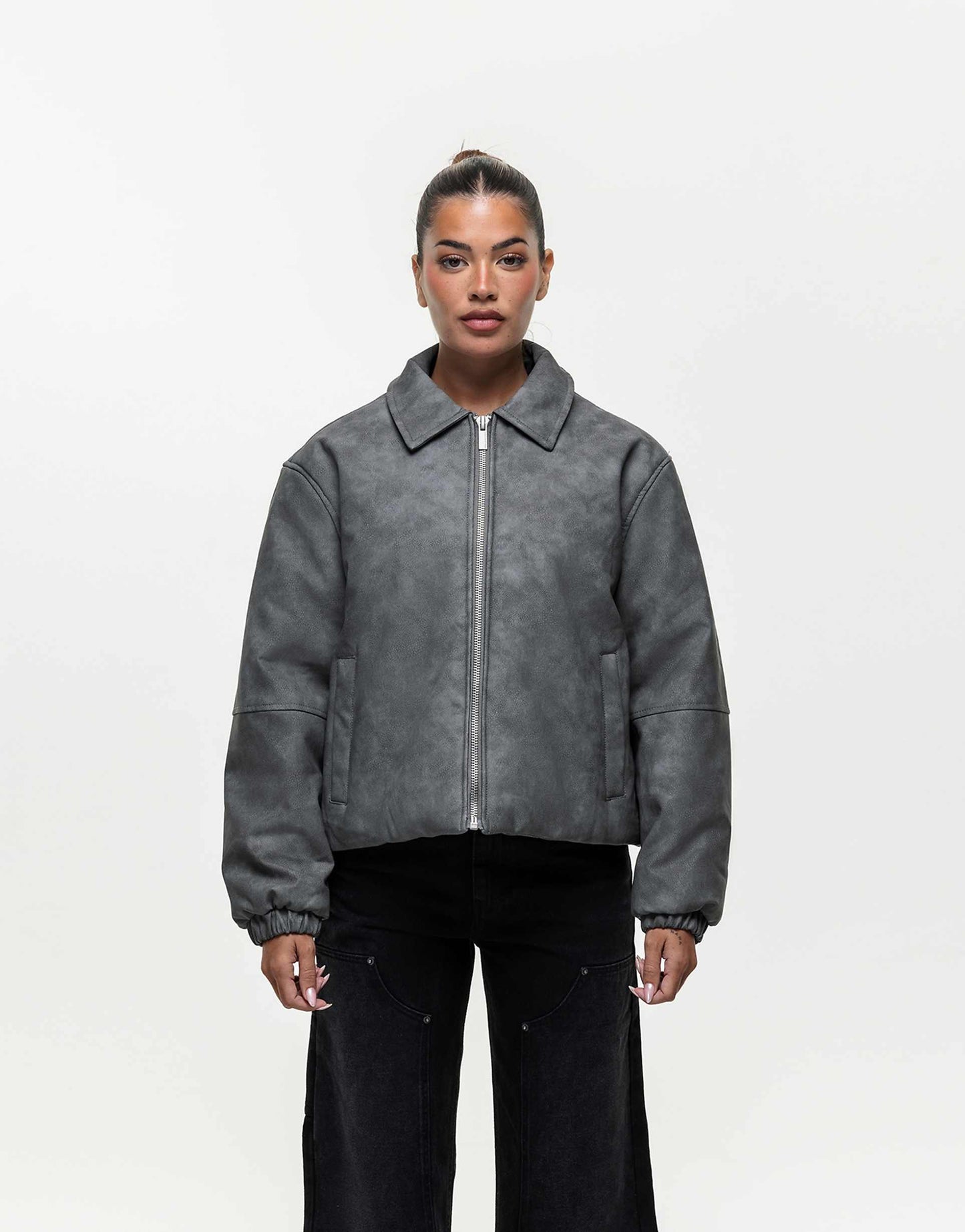 Faux Leather Jacket