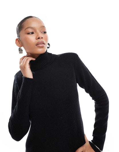 Knitted High Neck Maxi Dress