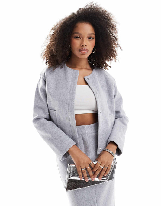 Cropped Boxy Jacket