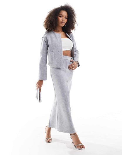 Cropped Boxy Jacket