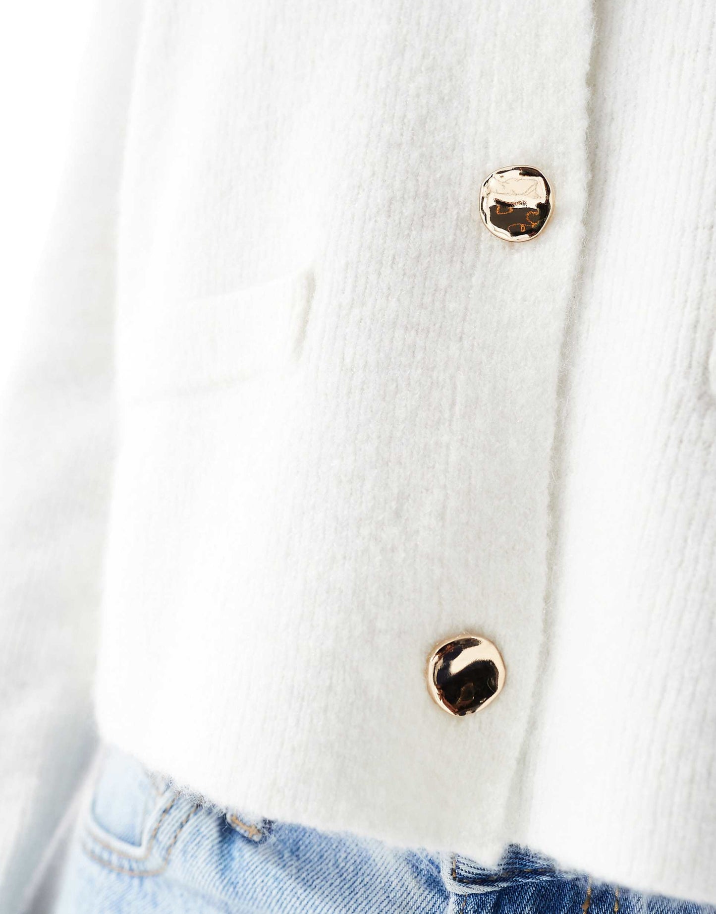 Knitted Button Detail Cardigan