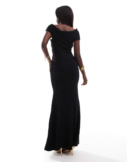 Front Knot Twist Maxi Dress