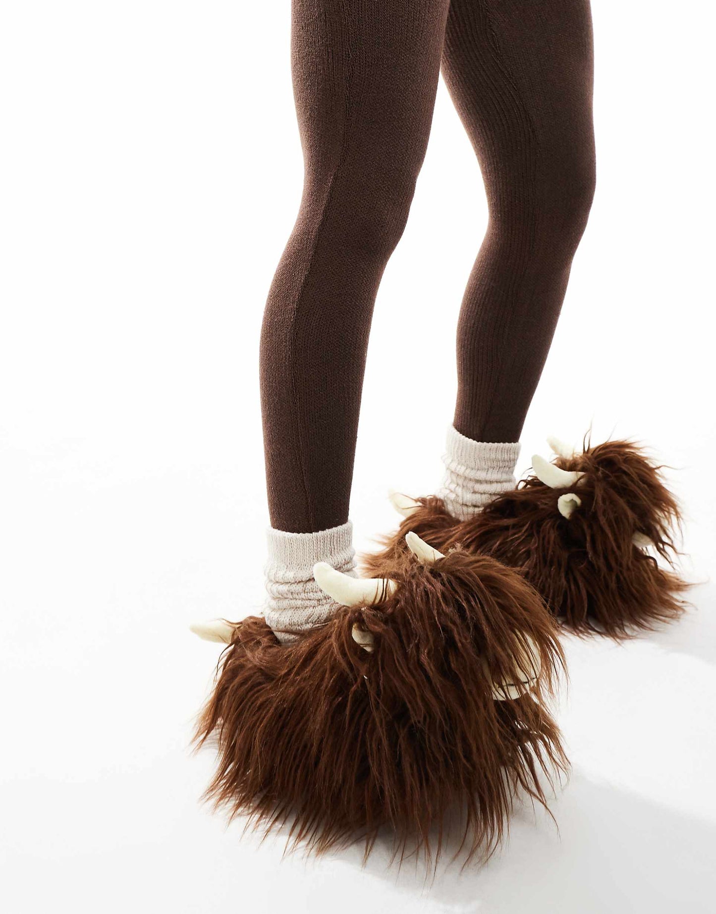 Long Hair Highland Cow Slipper
