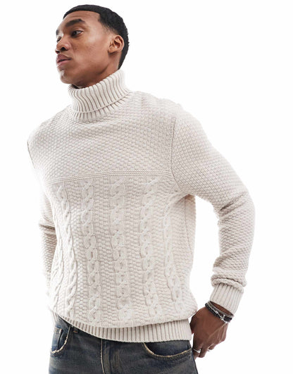 Daleside Roll Neck Knitted Jumper