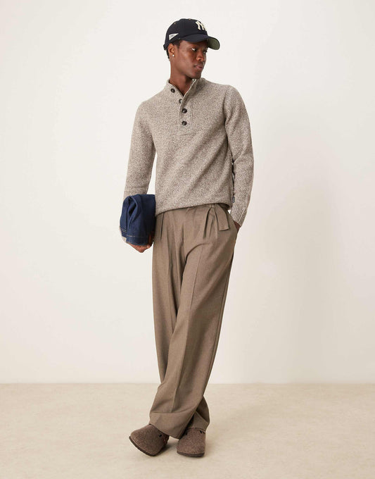 Sid Half Zip Knitted Jumper