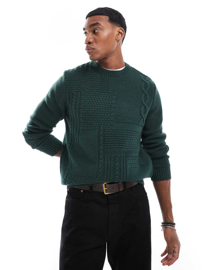 Casey Cable Crew Neck Sweater