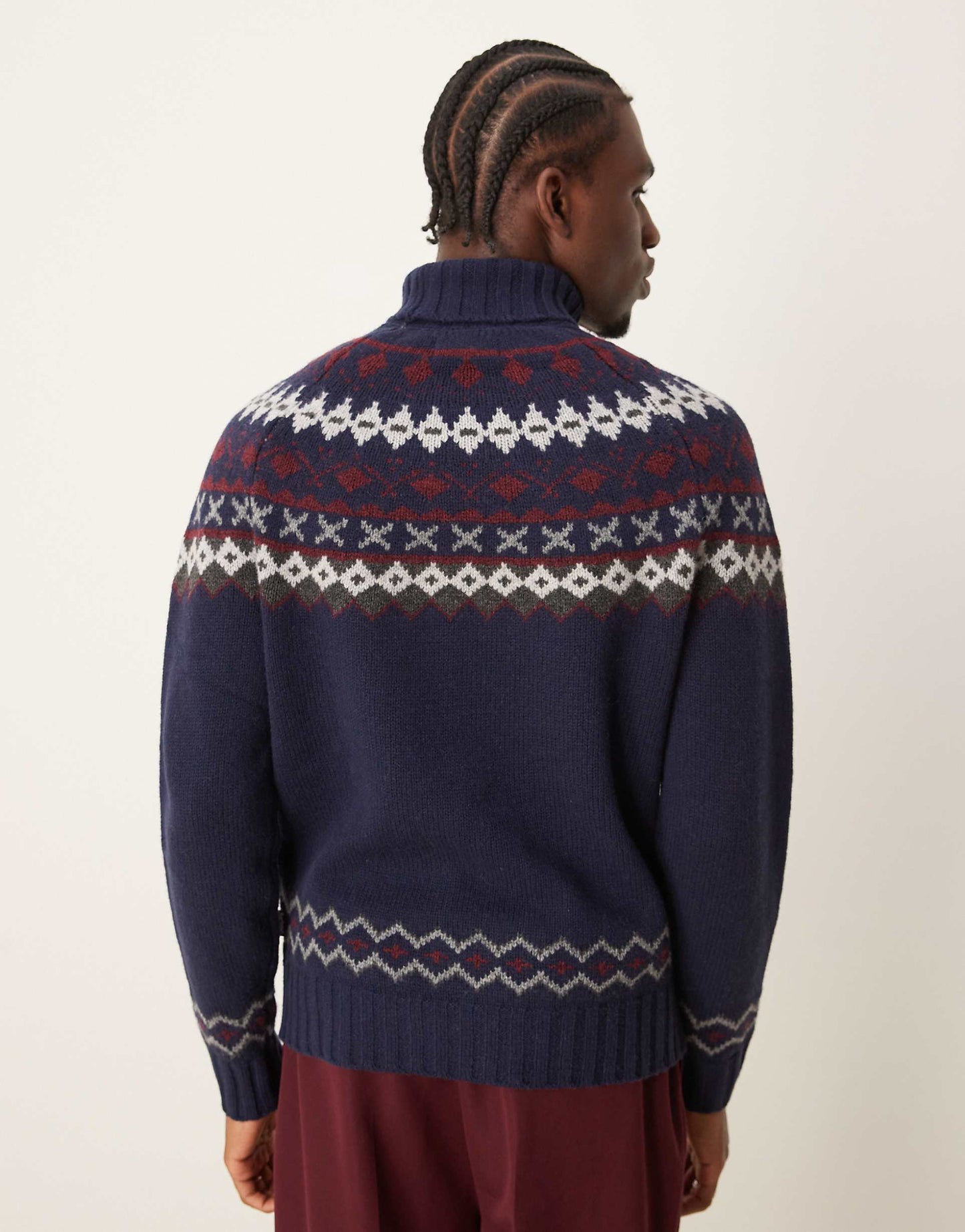 Roose Fair Isle Rollneck Knitted Jumper