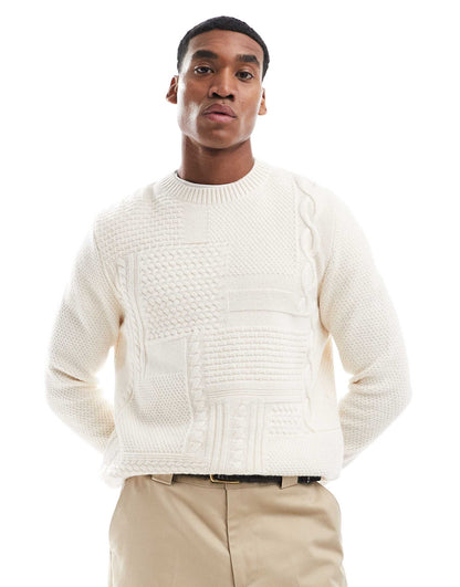 Casey Cable Crew Neck Sweater