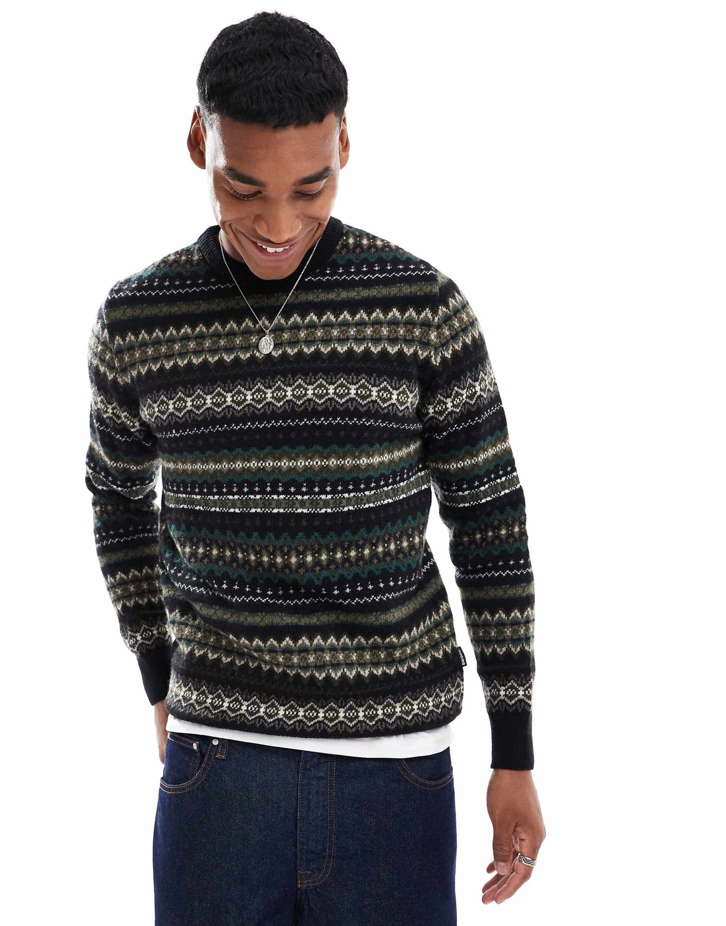 Case Fair Isle Crew Neck Sweater