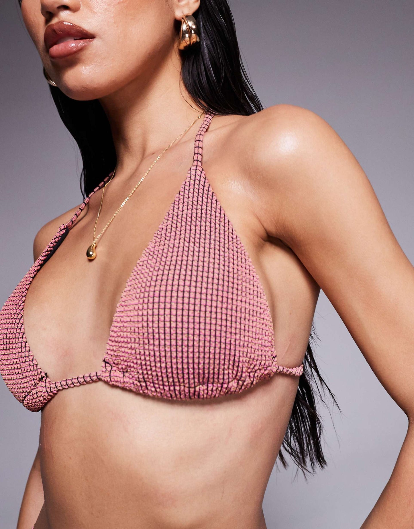 Willow Waffle Texture Triangle Bikini Top