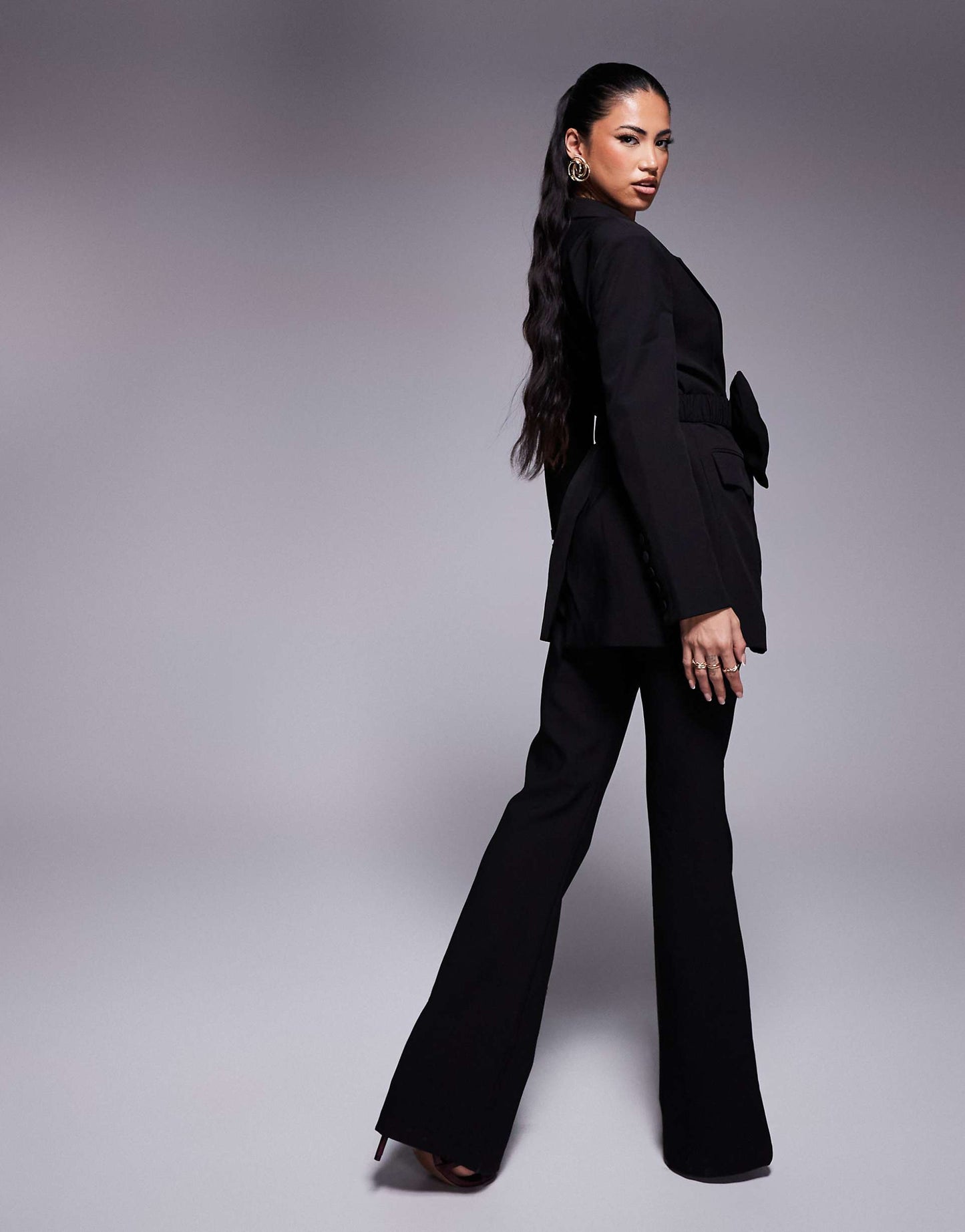 Evangeline Tailored Flared Trousers Co-Ord