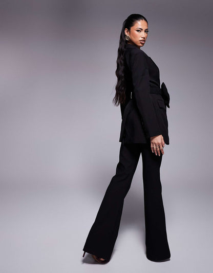 Evangeline Tailored Flared Trousers Co-Ord