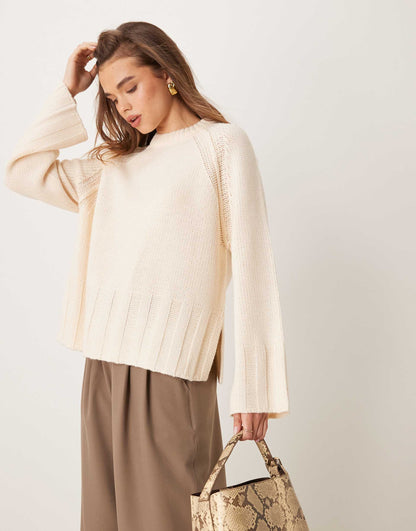 Wide Rib Boxy Jumper