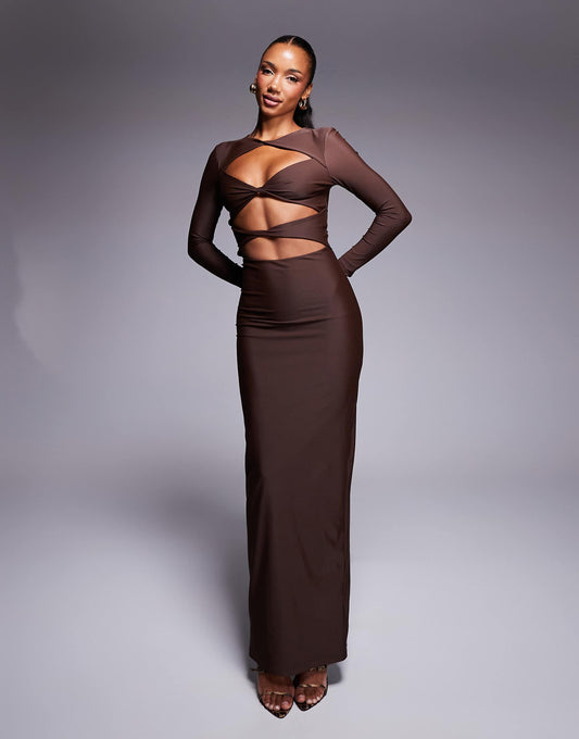 Stassie Exclusive Cut Out Bodycon Maxi Dress