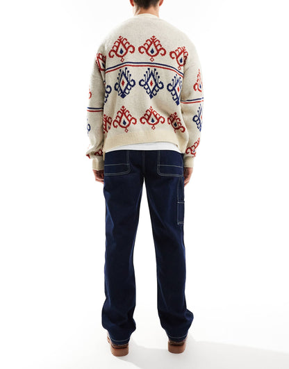 Baggy Carpenter With Contrast Stitch