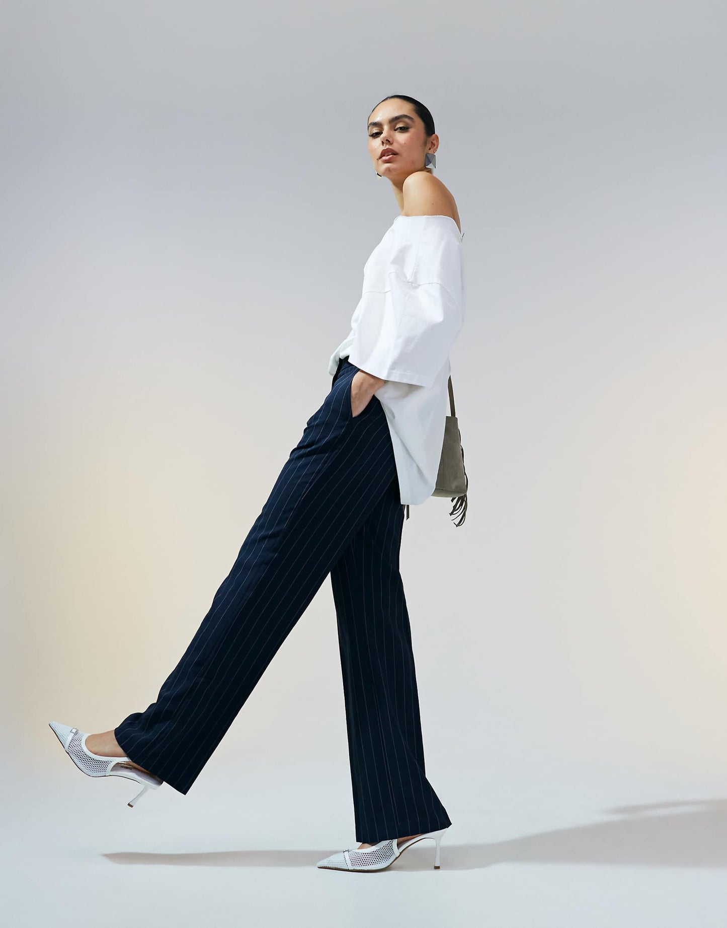 Tailored Slim Straight Trousers