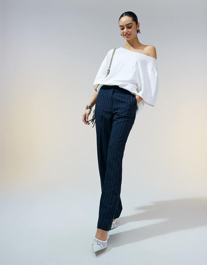 Tailored Slim Straight Trousers