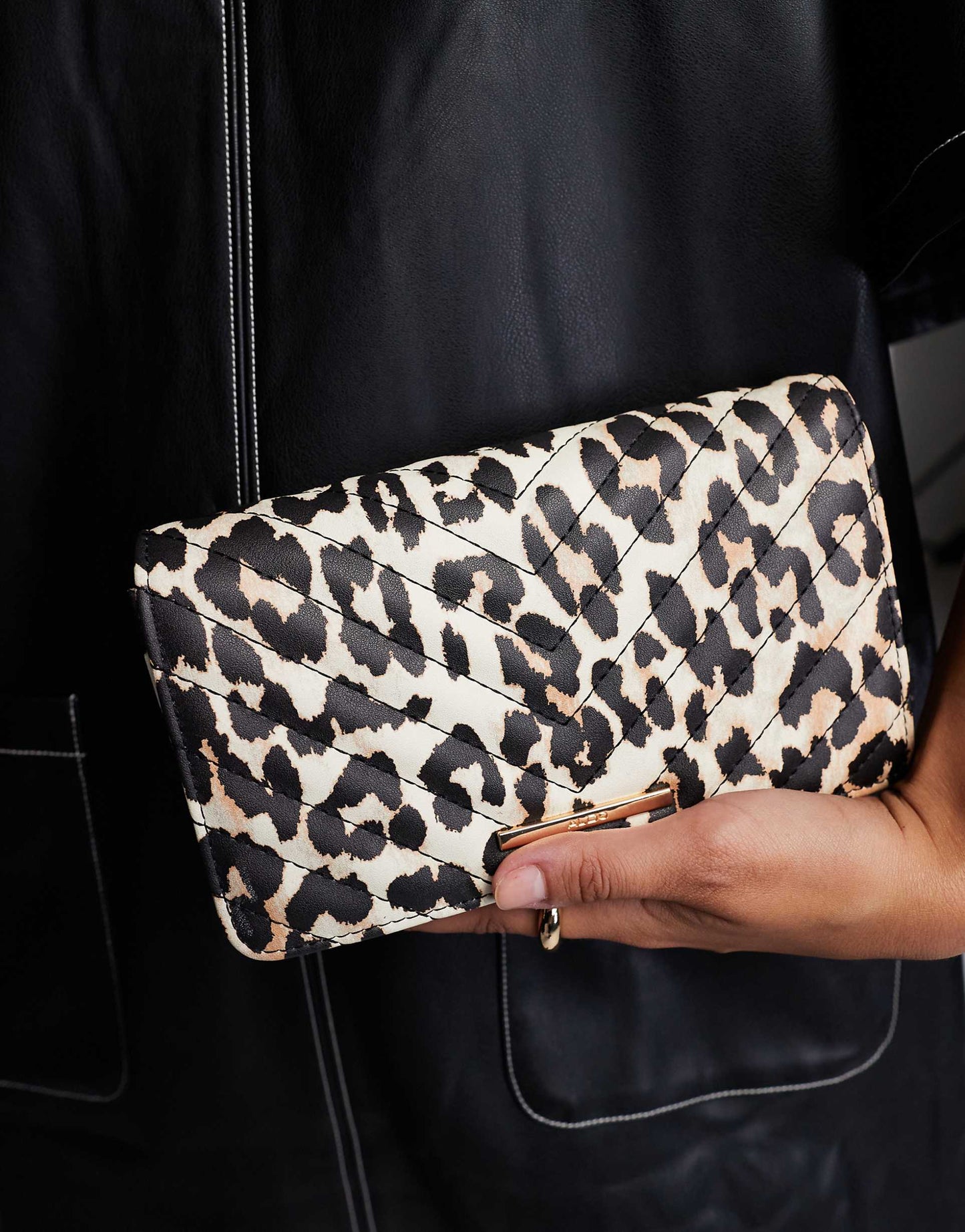 Chevron Quilted Crossbody Bag
