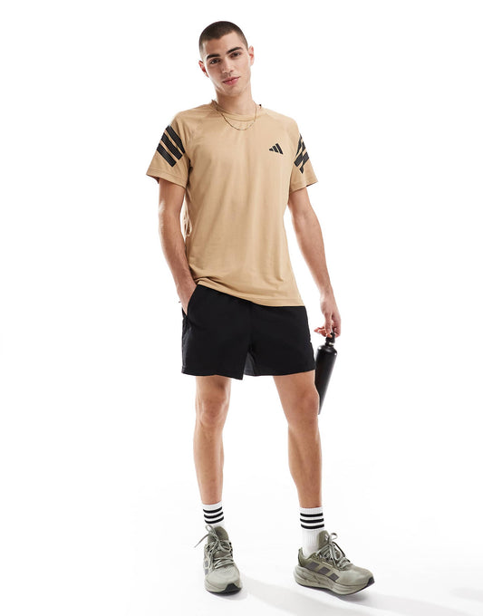 Training Essentials Gym+ T-Shirt With 3 Stripe Detail