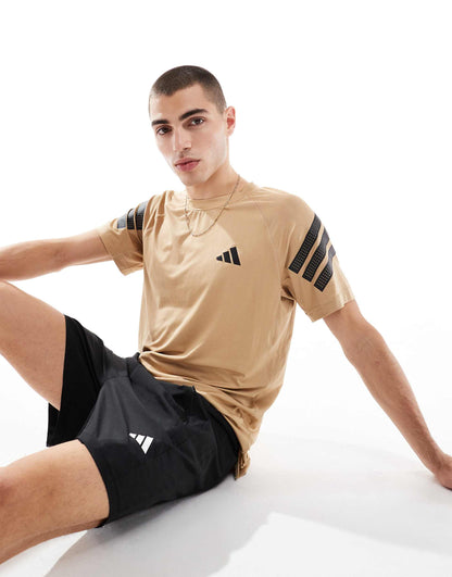 Training Essentials Gym+ T-Shirt With 3 Stripe Detail