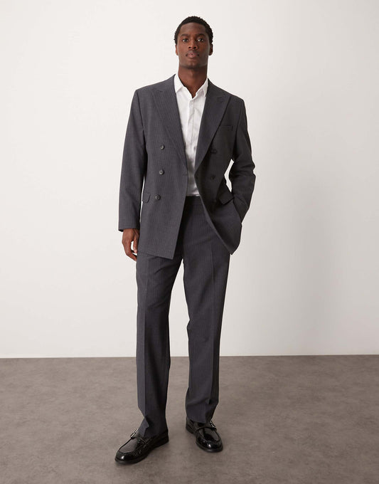 Wide Leg Suit Trouser