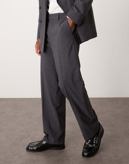 Wide Leg Suit Trouser