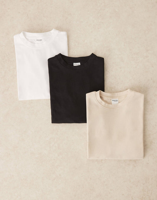Homme 3 Pack Oversized T-Shirts