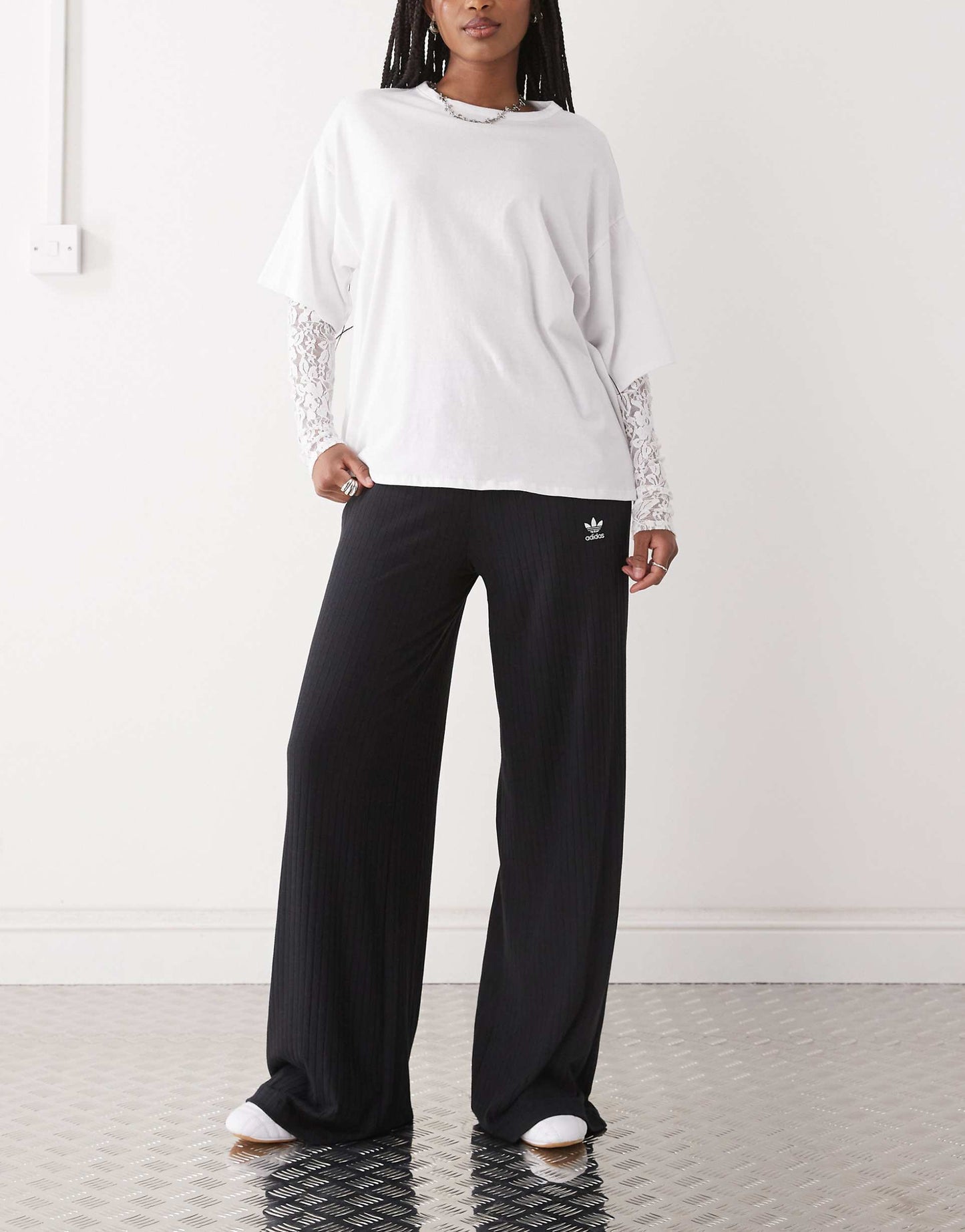 Trefoil Essentials Wide Leg Trousers