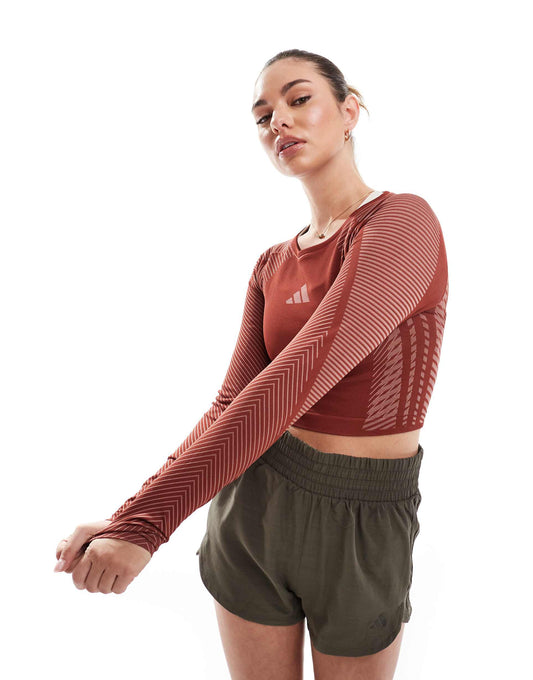 Training Seamless Long Sleeve Crop Top