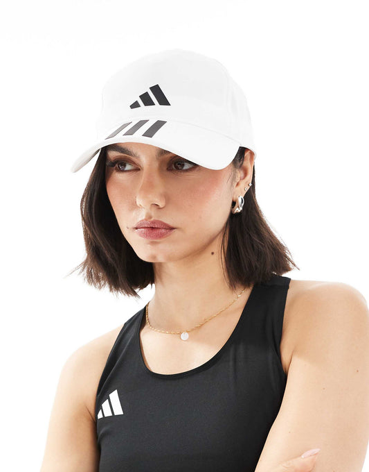 Baseball Cap With 3 Stripe Logo