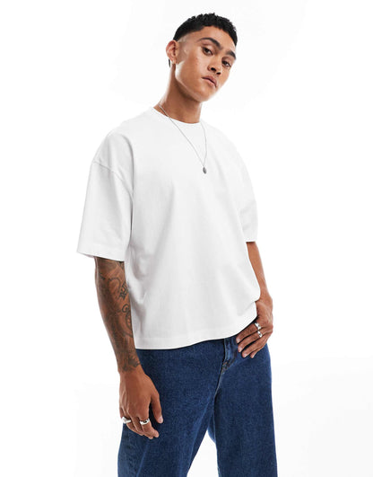 Oversized T-Shirt With Boxed Flower Back Print