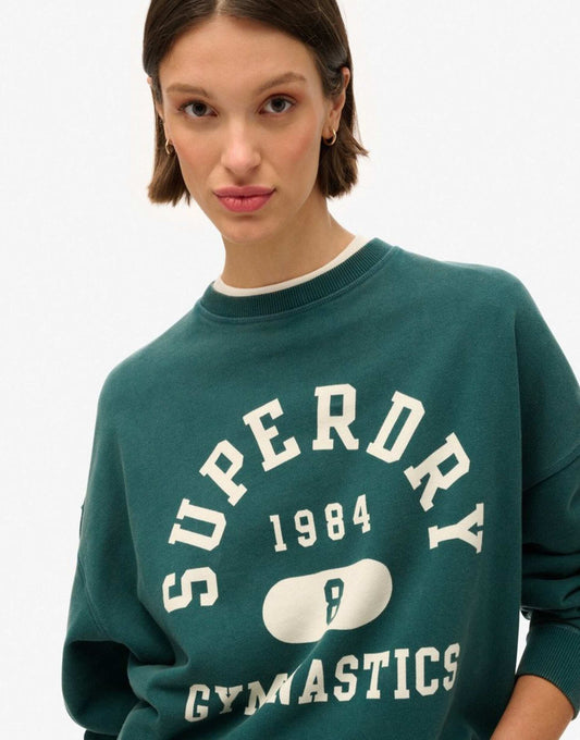 Athletic Essentials Oversized Printed Sweatshirt