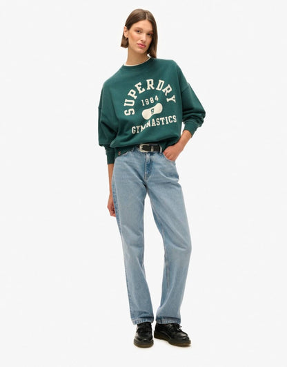 Athletic Essentials Oversized Printed Sweatshirt