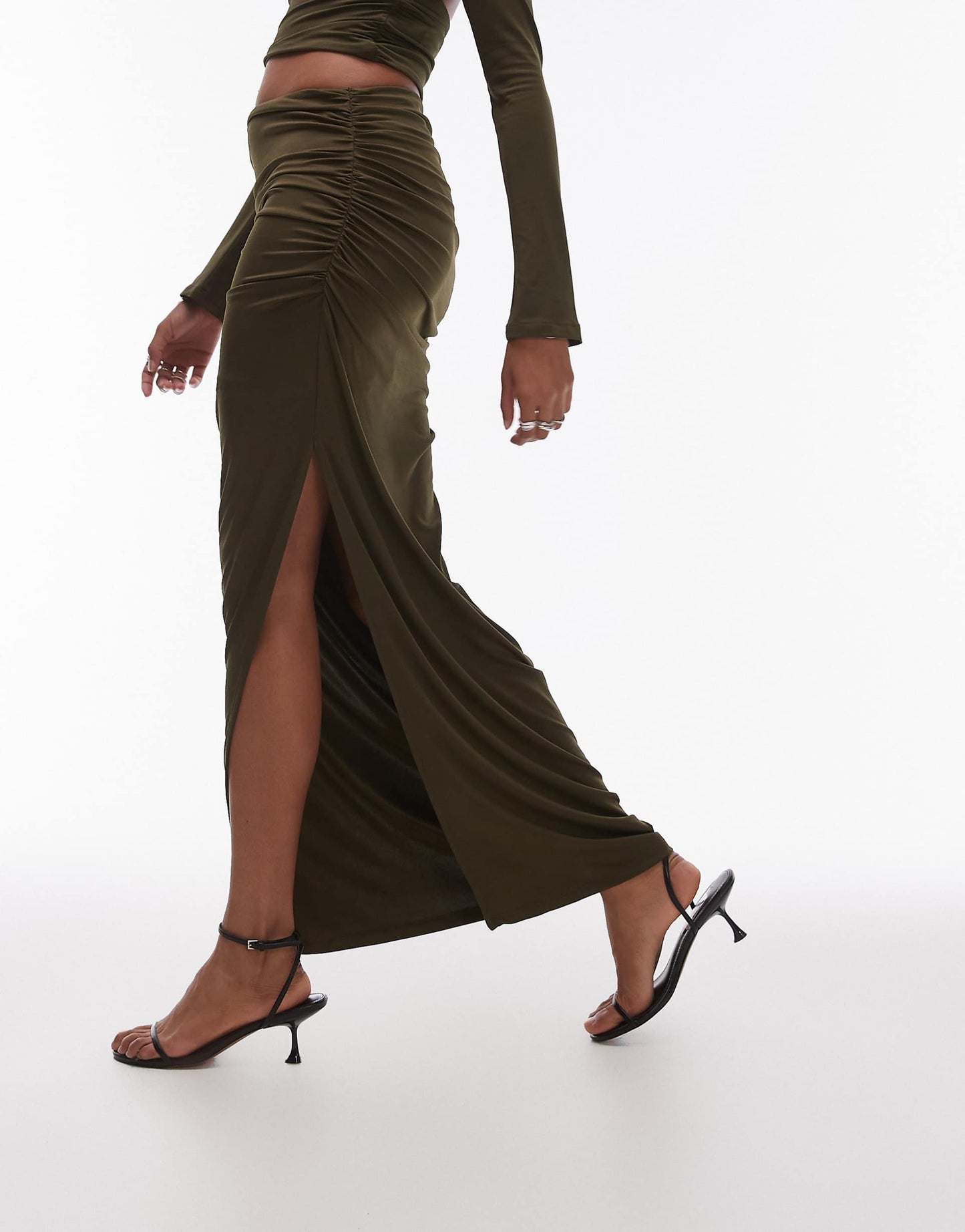 Selena Slinky Maxi Skirt Co-Ord