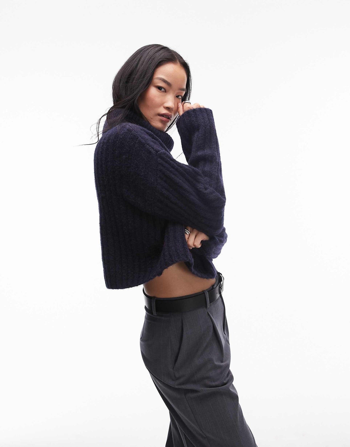 Bruni Roll-Neck Cable Knit Jumper