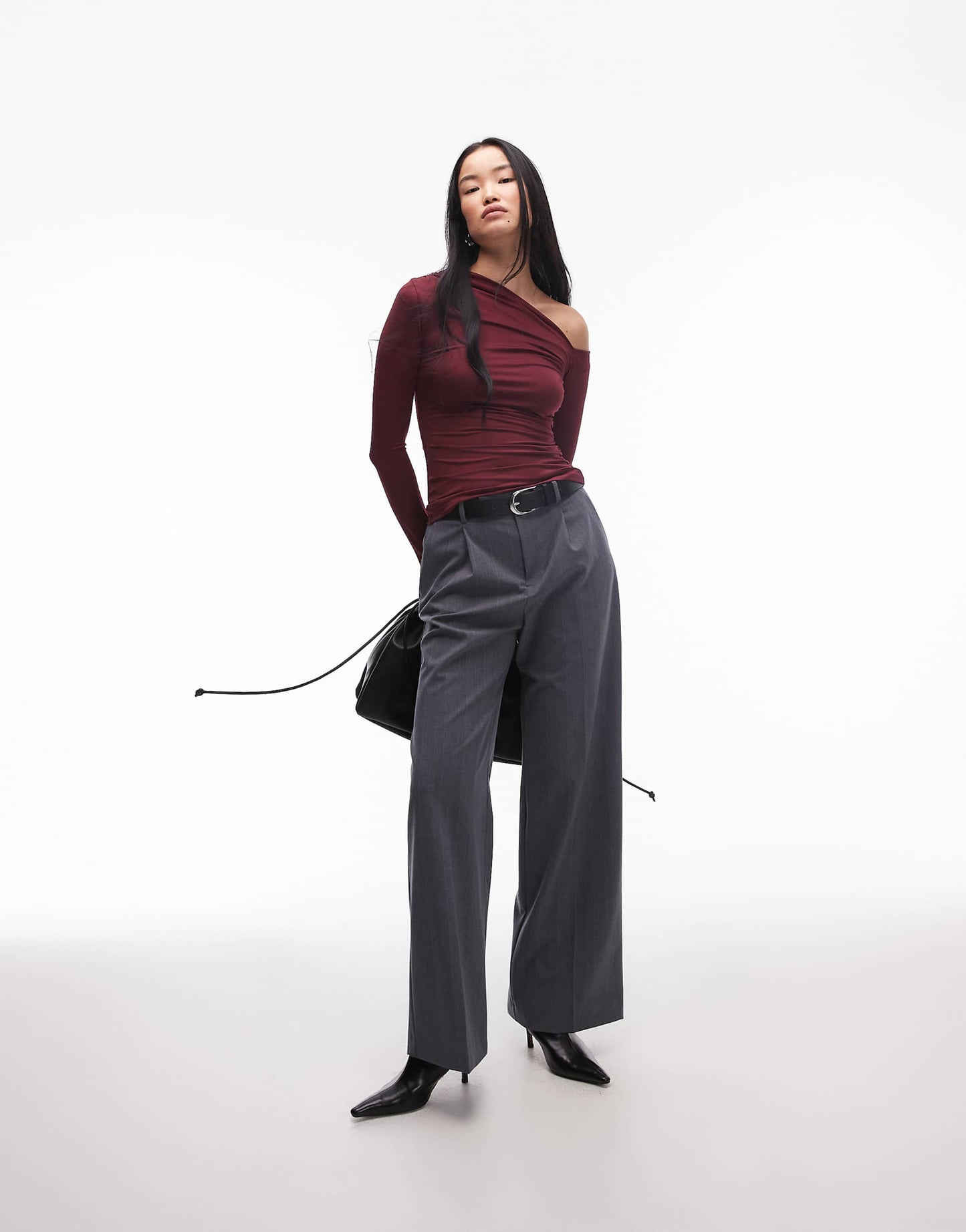 Cleo Off-Shoulder Slinky Top