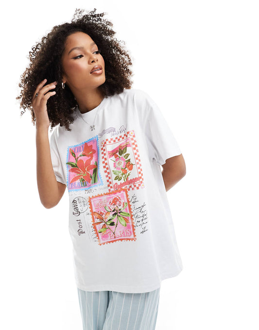 Postcards Oversized Tee