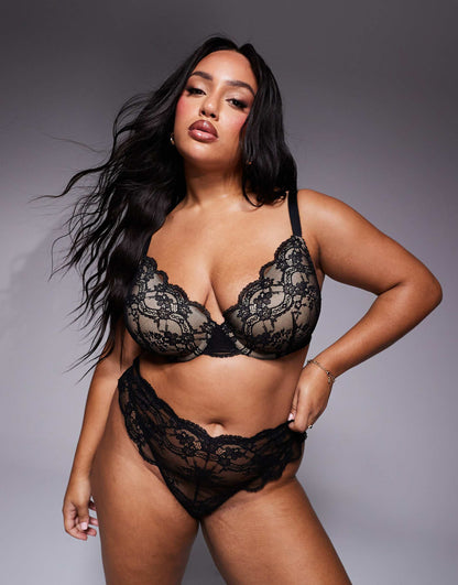 Curve Lola Lace Push Up Bra