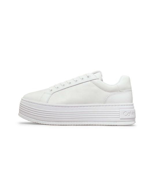 Leather Platform Trainers