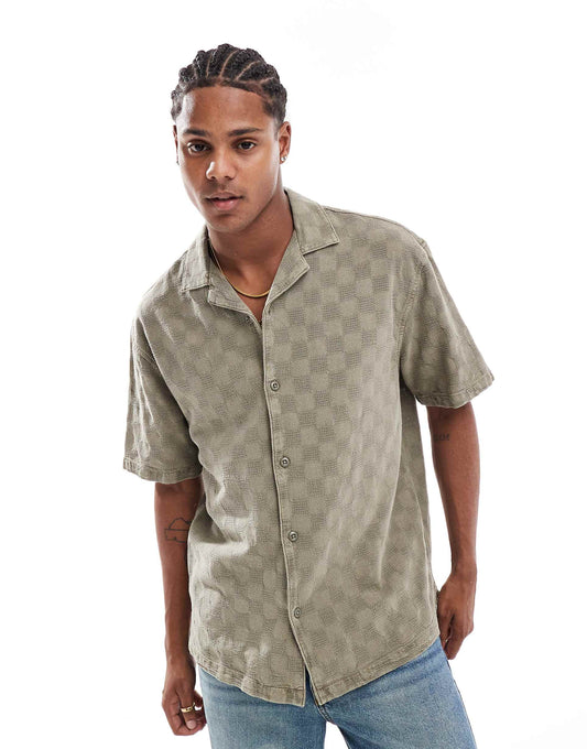 Checked Detail Shirt