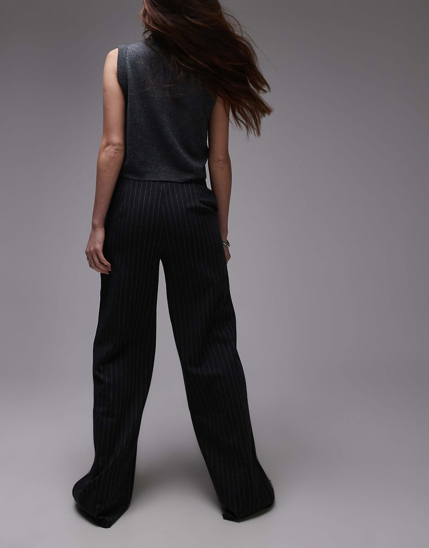 Pinstripe Straight Leg Trouser