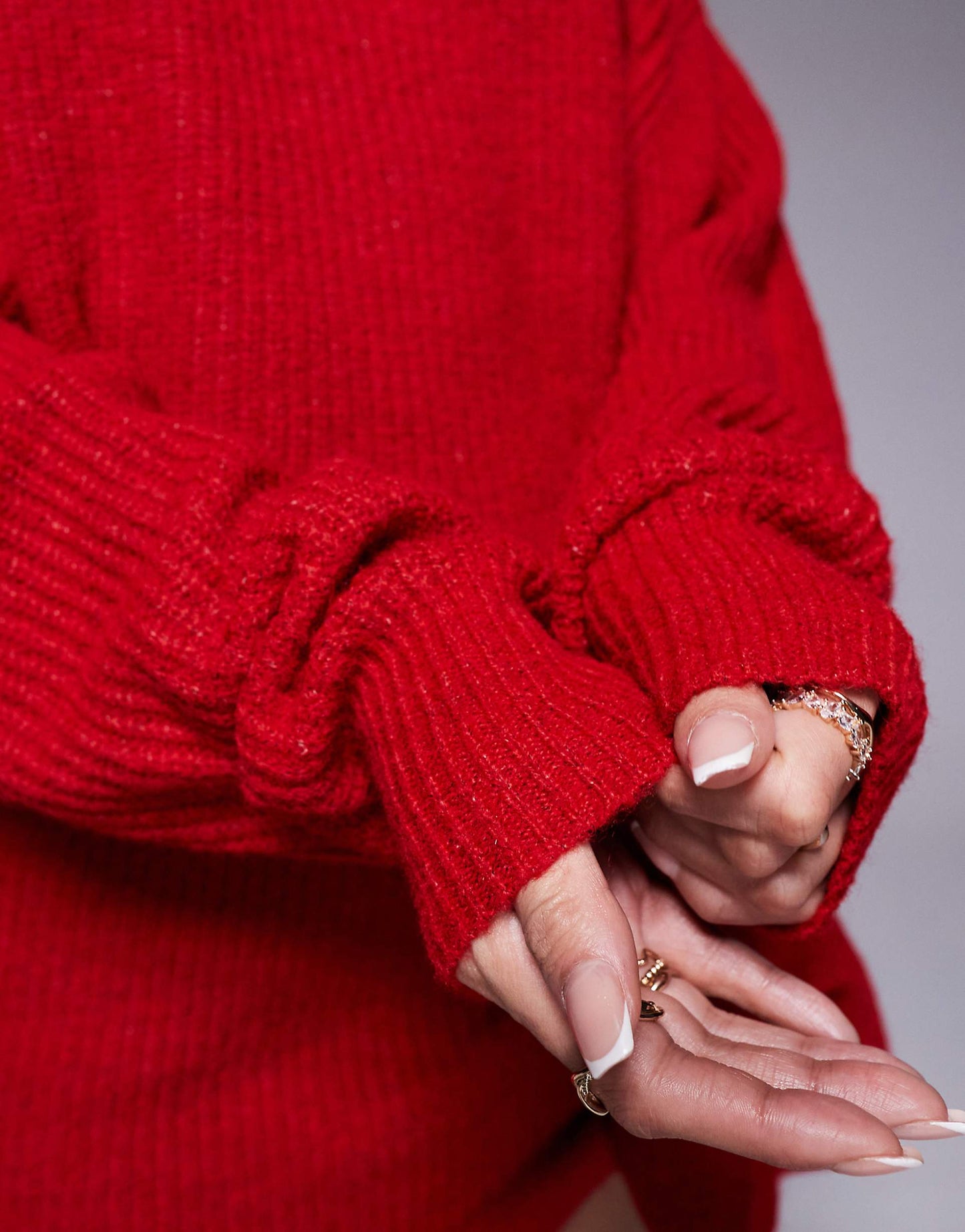 Larosa Knitted Shoulder Pad Jumper Co-Ord