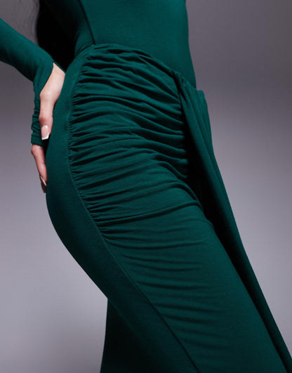 Nara Drape Front Maxi Skirt Co-Ord