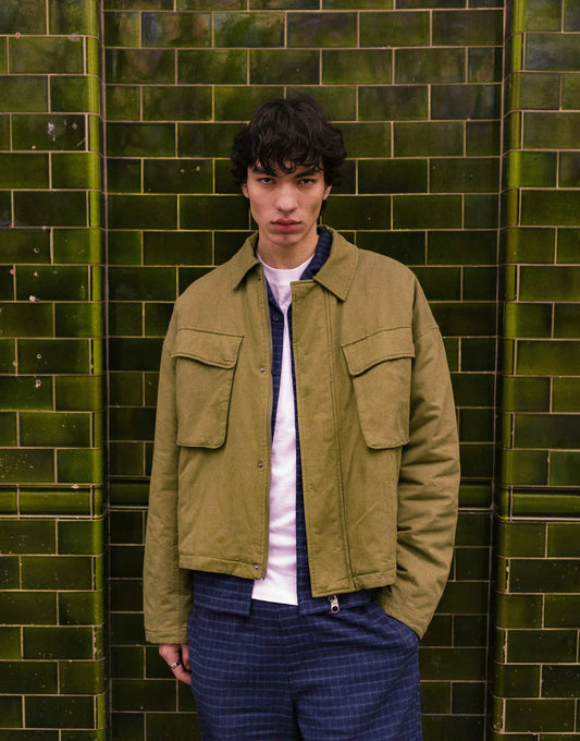 Harrington Jacket With Double Chest Pockets
