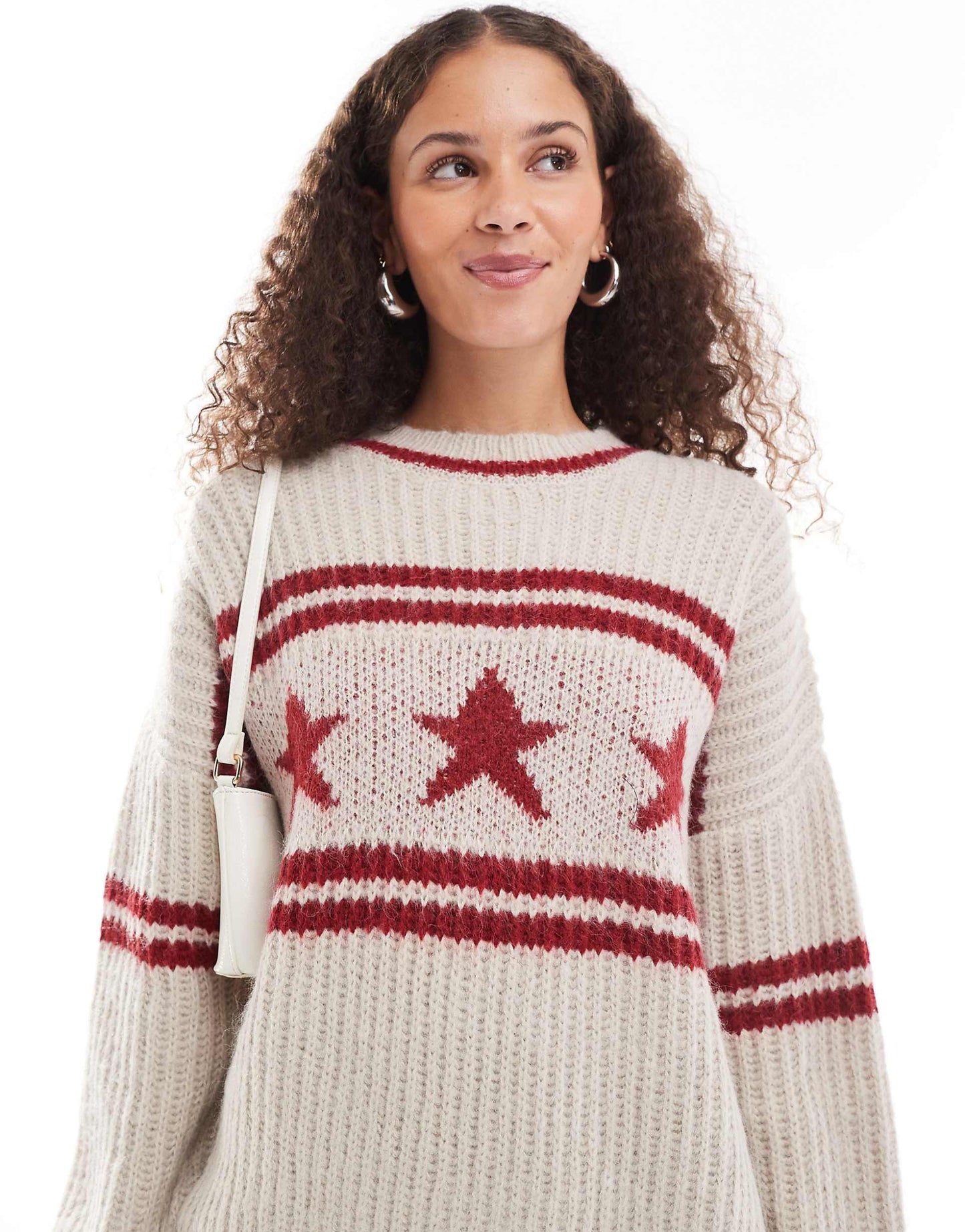 Lulees Star Motif Oversized Jumper