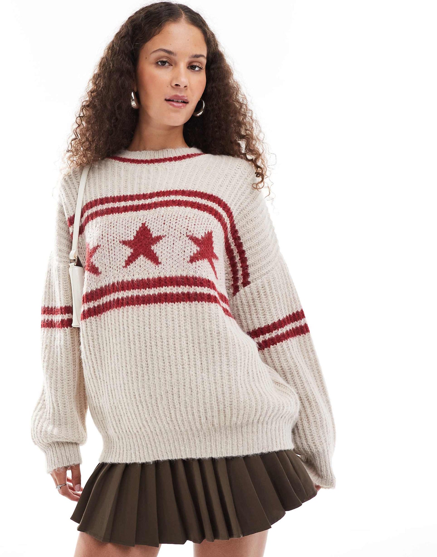 Lulees Star Motif Oversized Jumper