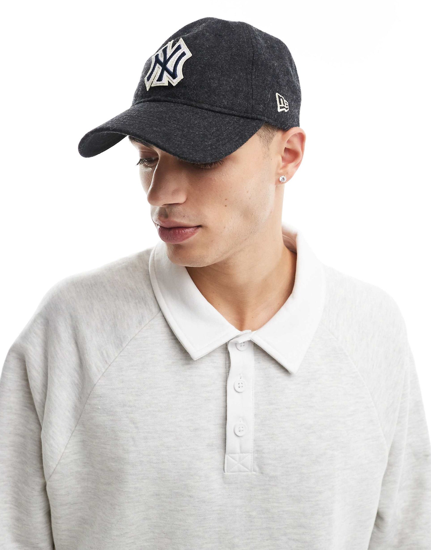 Ny Yankees Contrast Logo 9Twenty Wool Cap