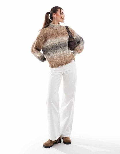 High Neck Knitted Jumper